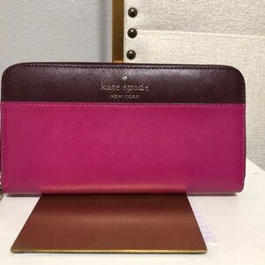 Kate Spade Pink and Purple Women's Wallet